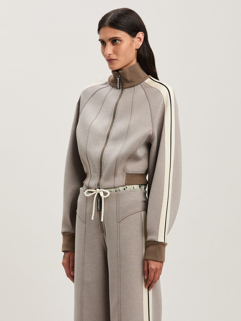 Neoprene cropped track jacket 4