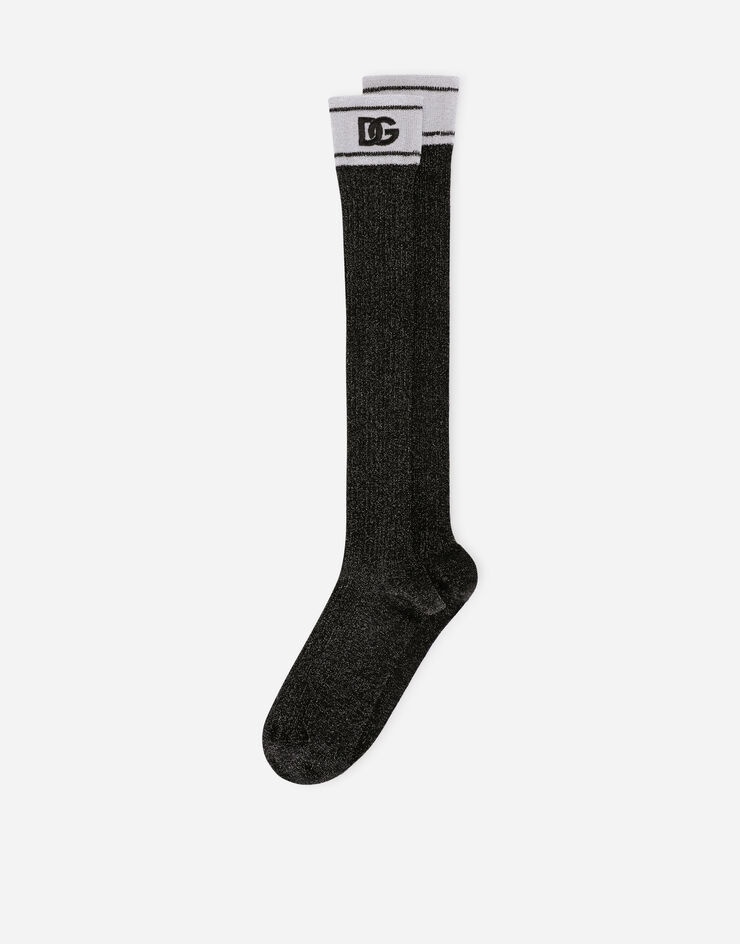 Lurex socks with DG logo - 3