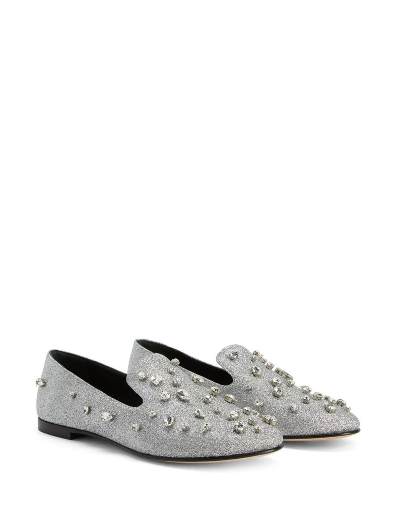 Giuseppe Zanotti Dalila Bijoux glitter loafers outlook