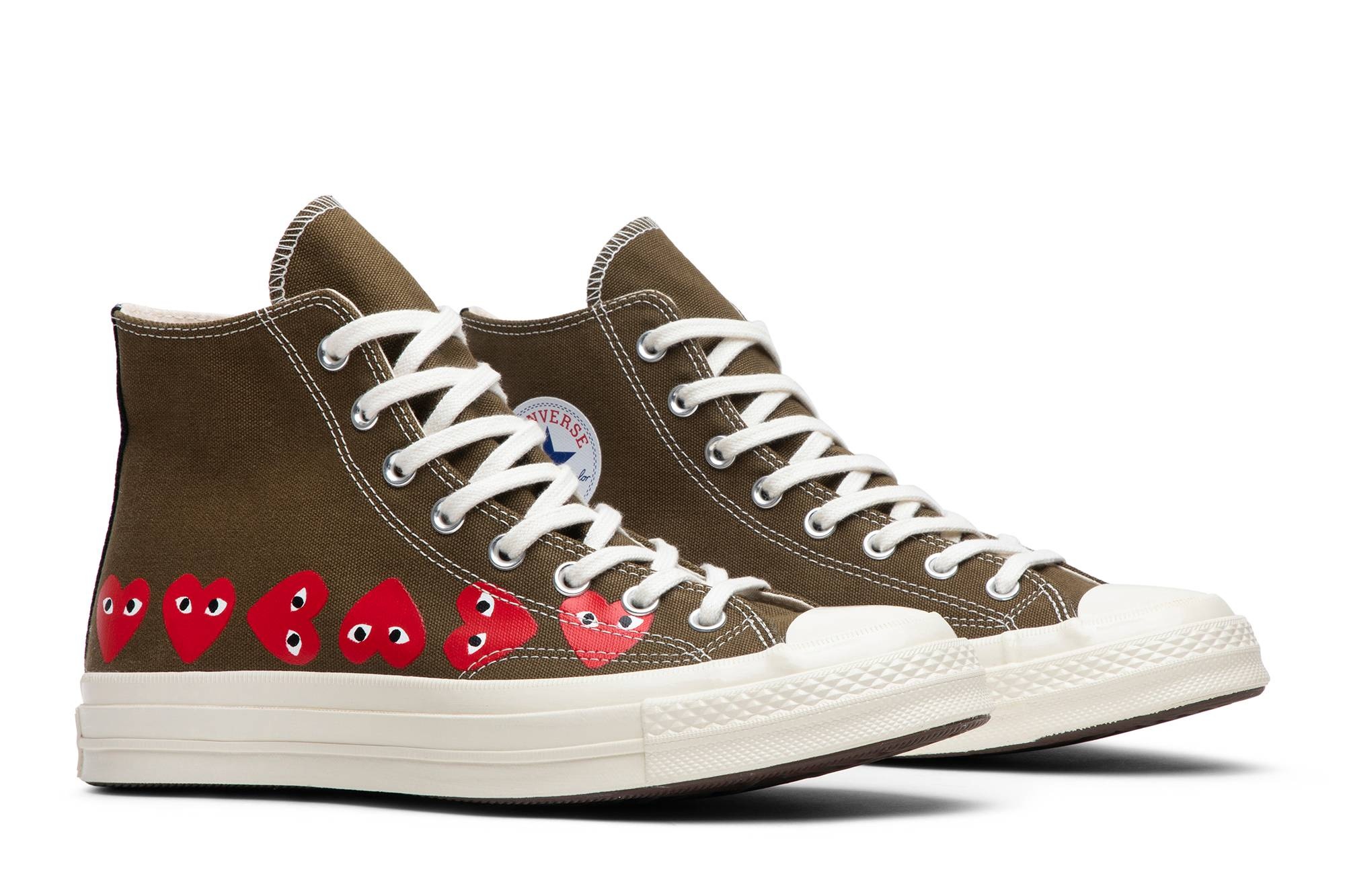 Comme des Garçons Play x Chuck 70 Hi Top 'Multi Heart' - 8