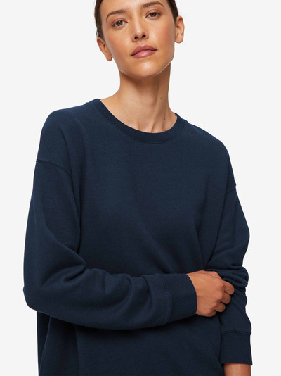 Derek Rose Women's Sweatshirt Quinn Cotton Modal Stretch Navy outlook