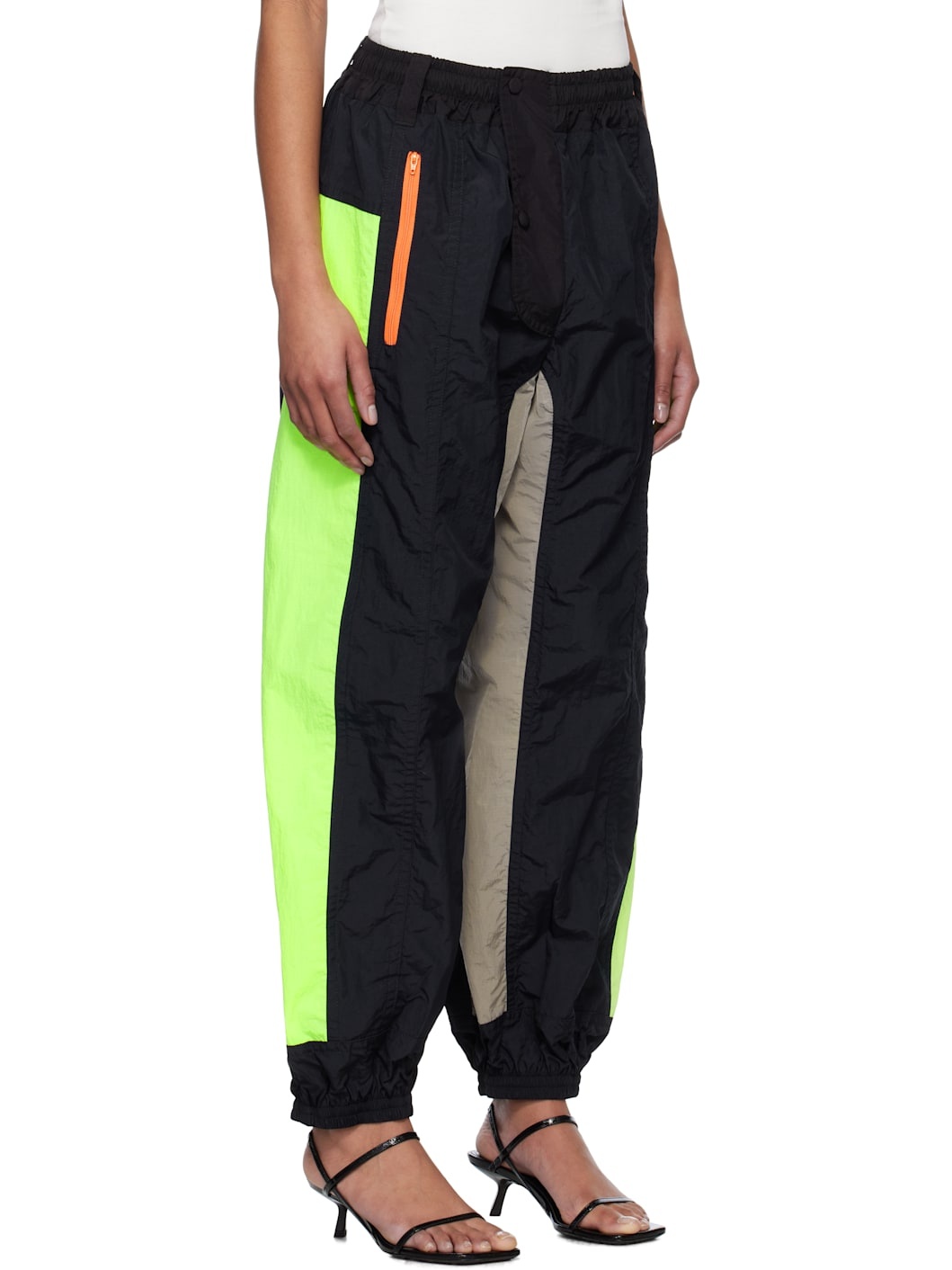 Multicolor Textured Nylon Track Pants - 2