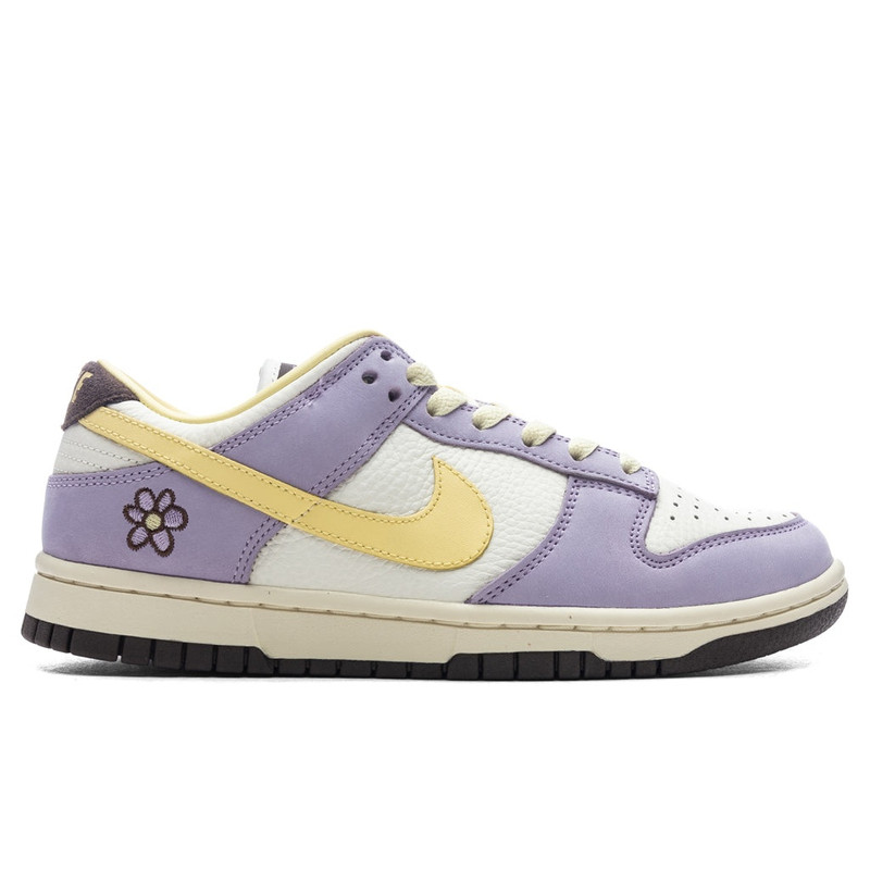 NIKE DUNK LOW PRM WOMEN'S - LILAC BLOOM/SOFT YELLOW/SAIL - 1