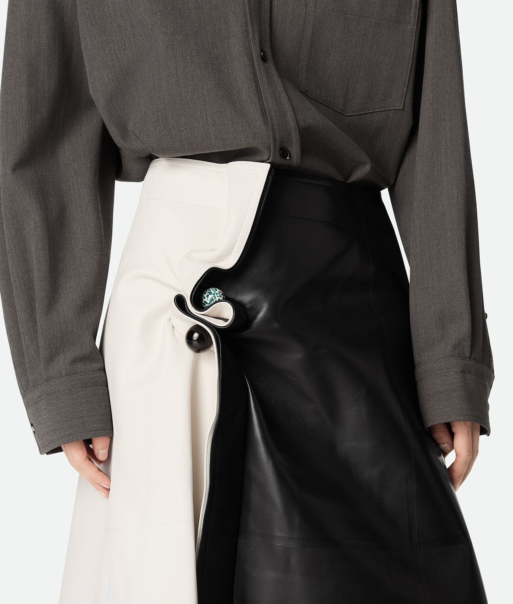 Leather Piercing Skirt - 5