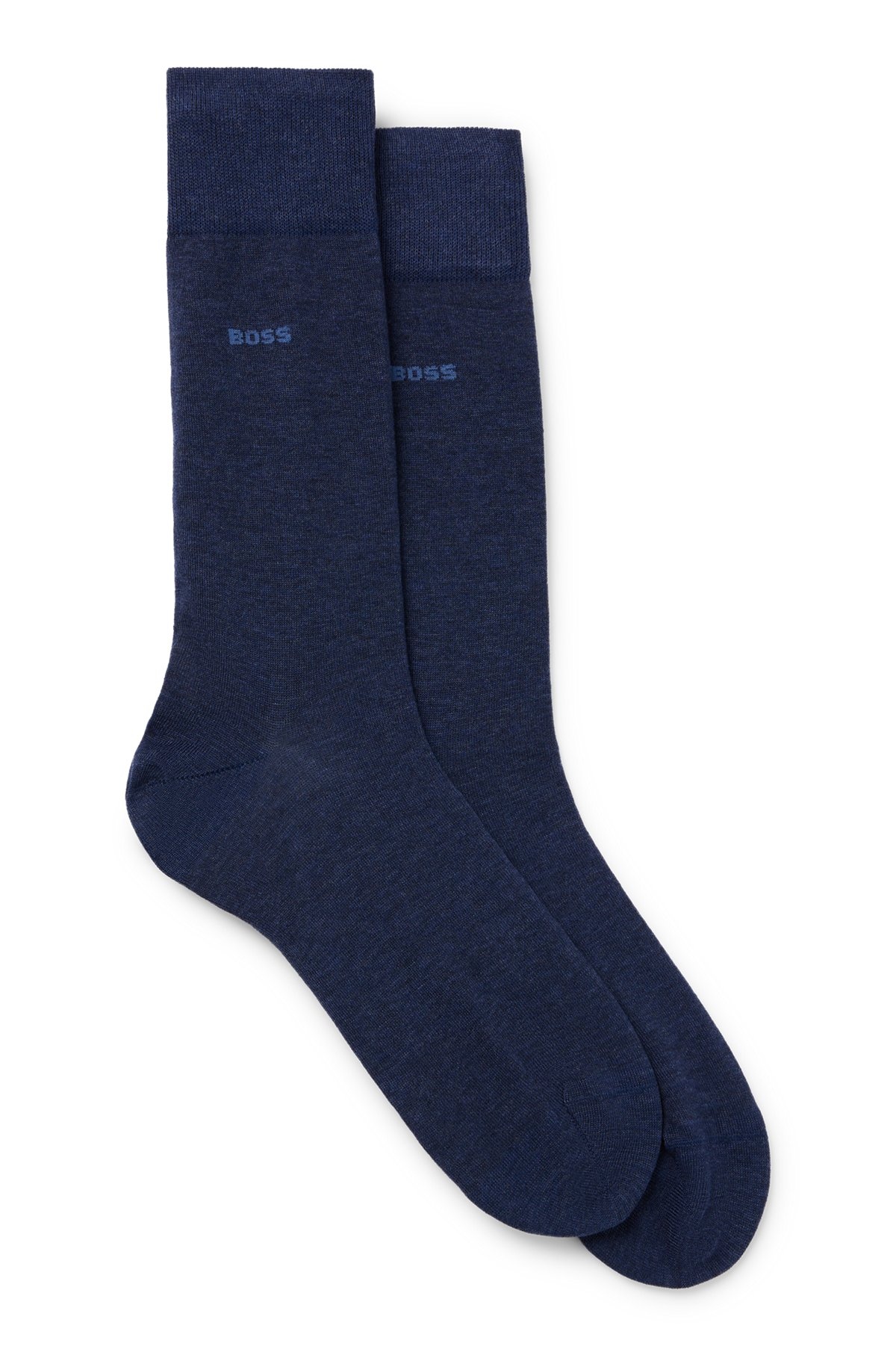 TWO-PACK OF REGULAR-LENGTH SOCKS IN STRETCH COTTON - 1