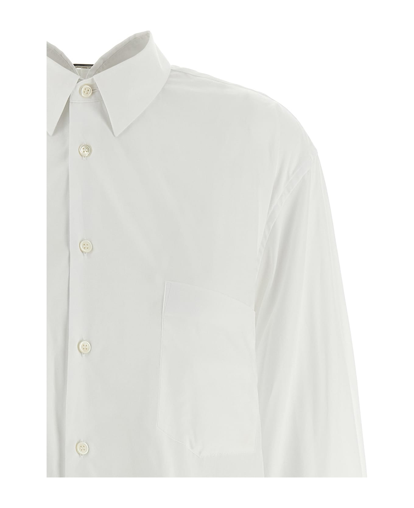 Asymmetric Hem Shirt - 3