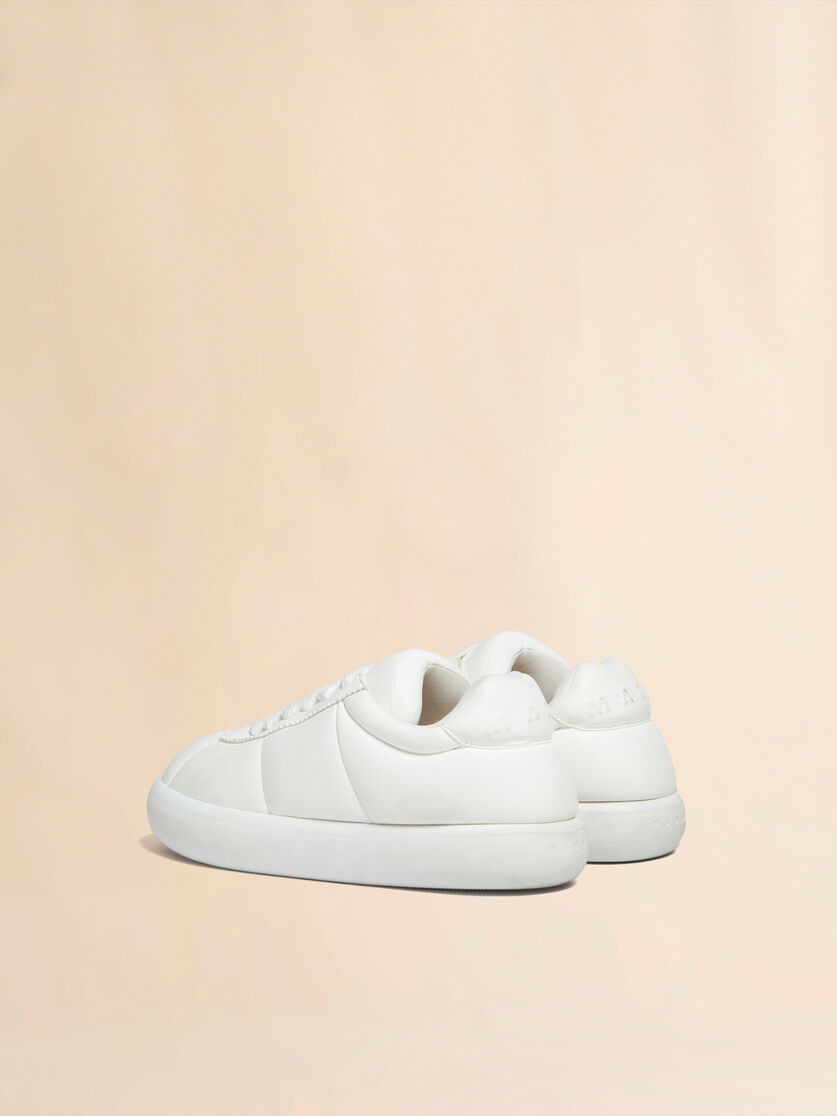 WHITE LEATHER BIGFOOT 2.0 SNEAKER - 3
