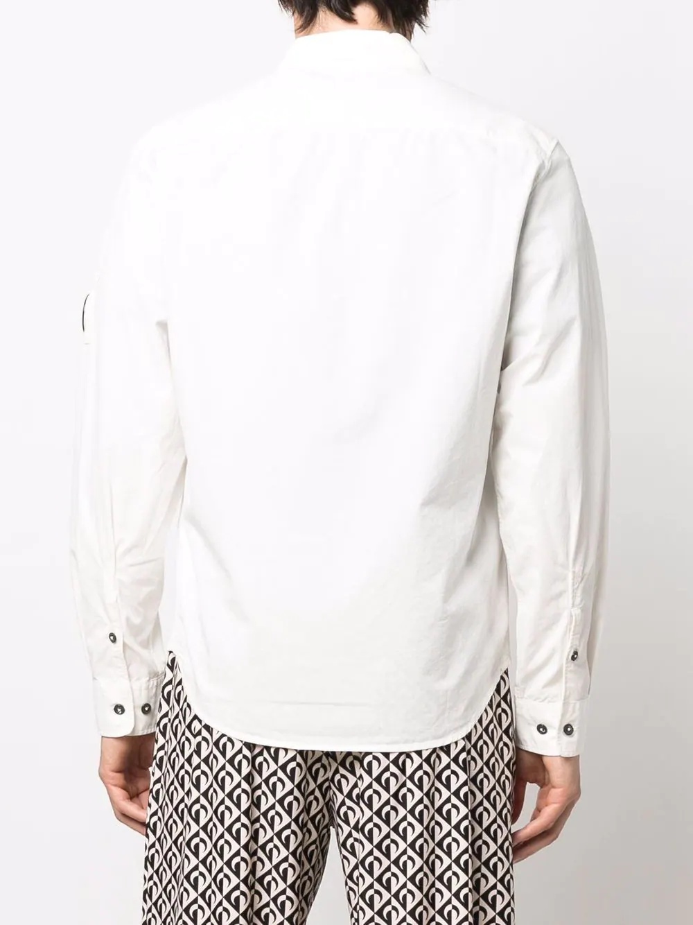 Lens-embellished long-sleeve shirt - 4