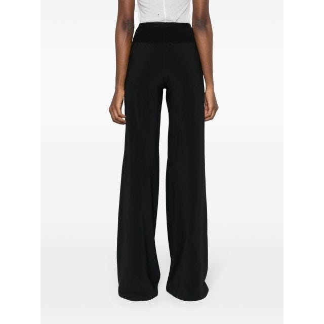 Bias flare-leg trousers - 4