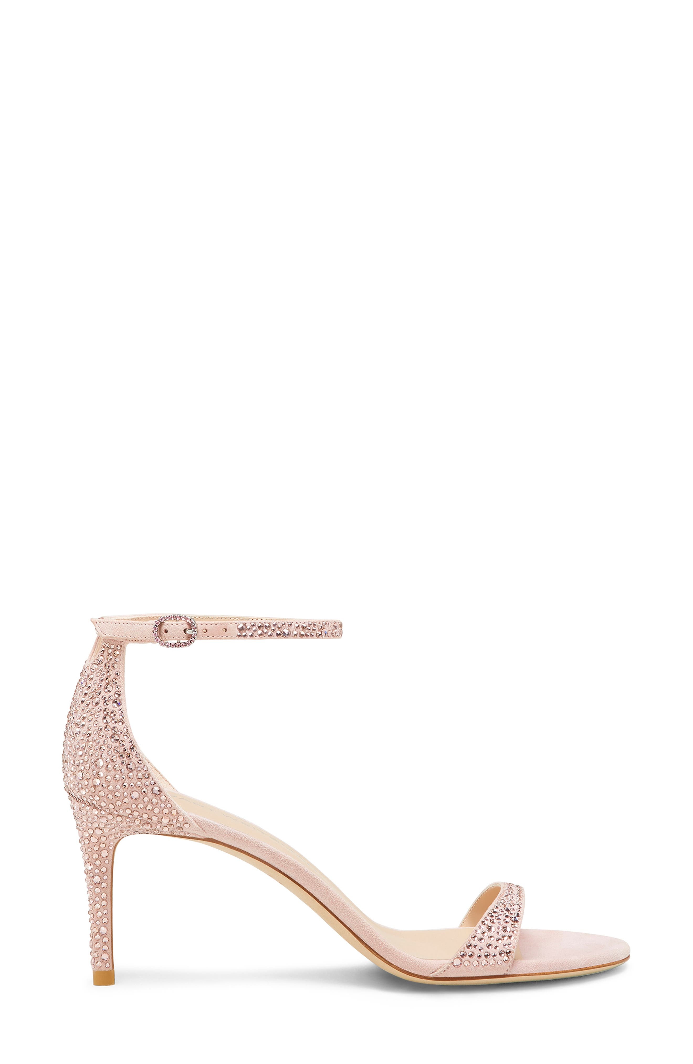 Stuart Weitzman Nudist Shine 75 Sandal in Light Rose/Ballet at Nordstrom - 2