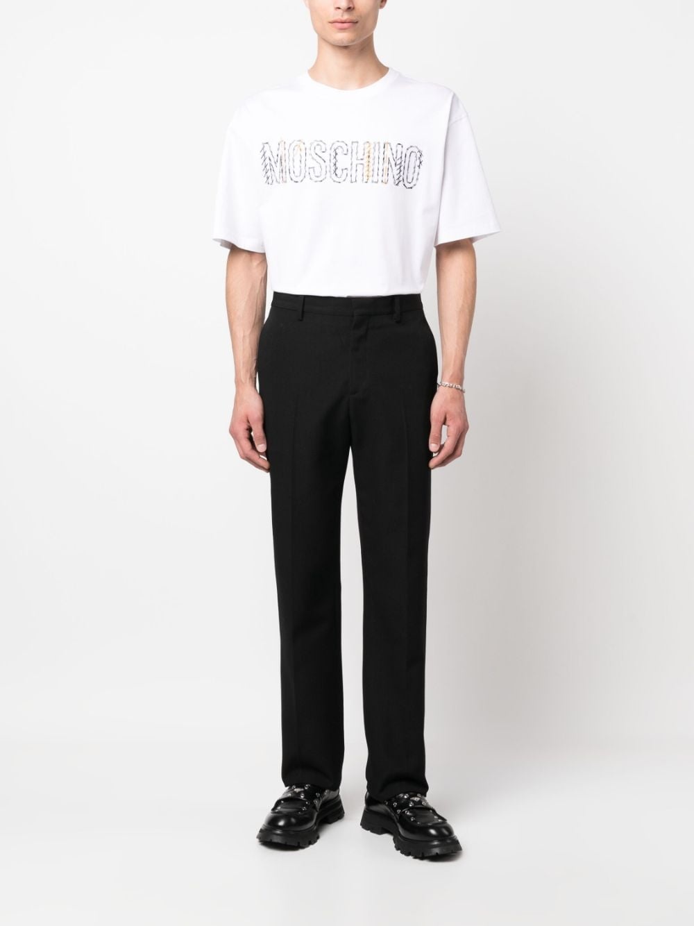 embroidered-logo cotton T-shirt - 2