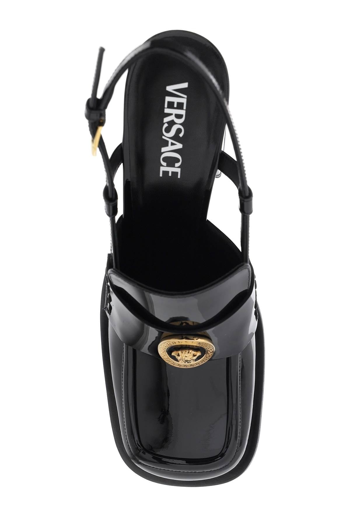 Versace Patent Leather Pumps Loafers Women - 2