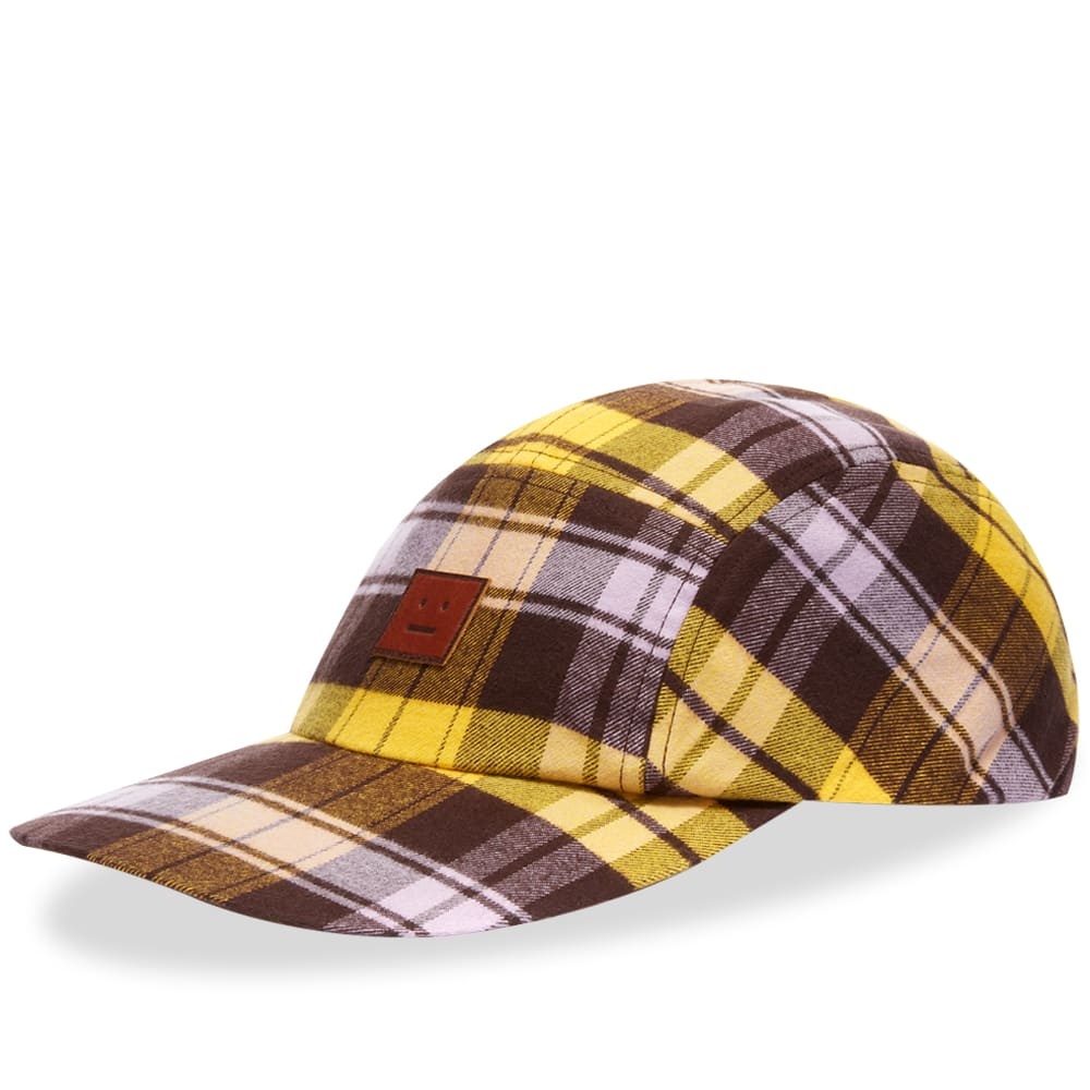 Acne Studios Crunn Check Face Cap - 1