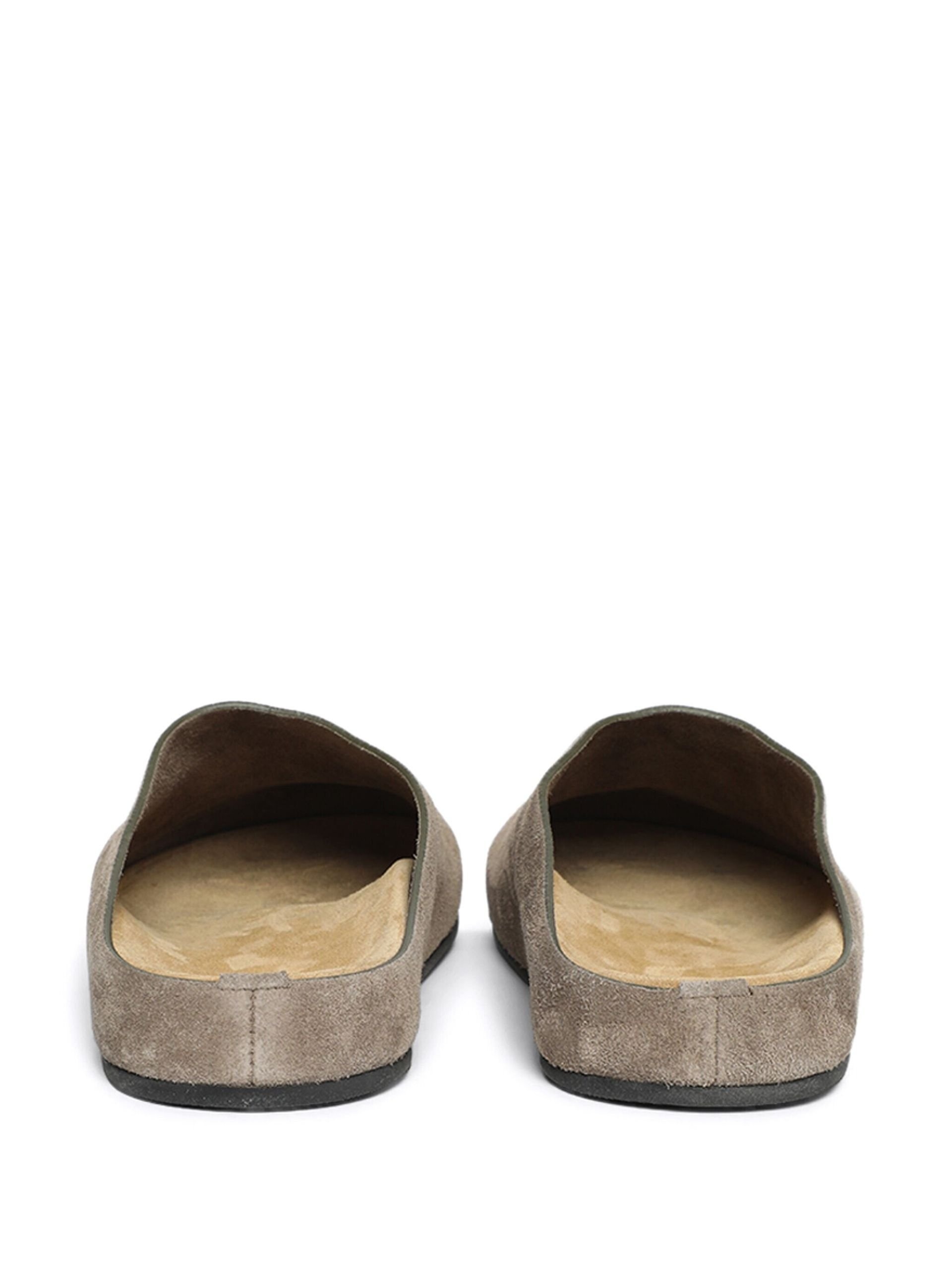 Beige Hugo Suede Mules - 3