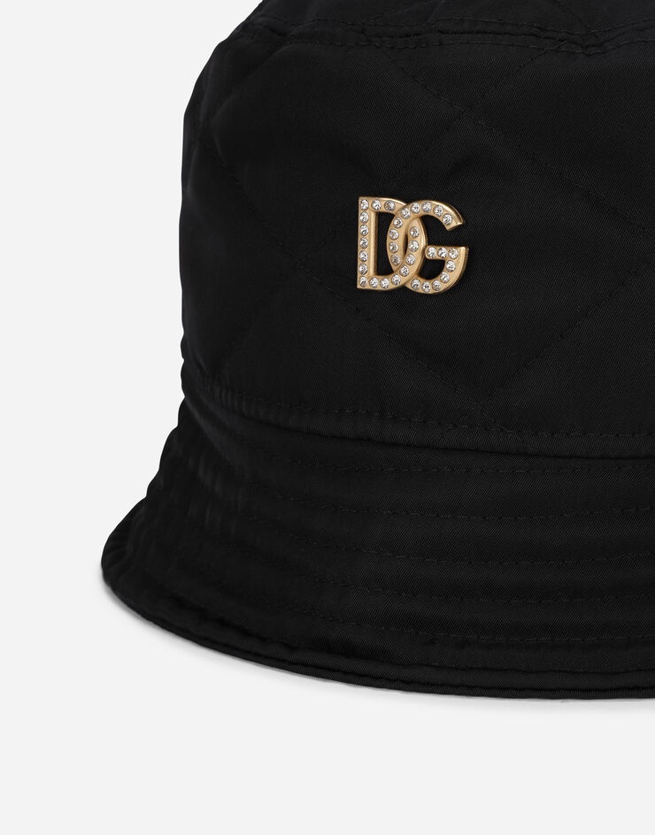 Nylon bucket hat with DG crystal embellishment - 3