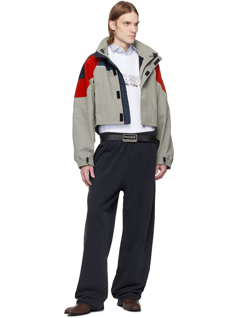 Martine Rose Black Wide-Leg Sweatpants outlook