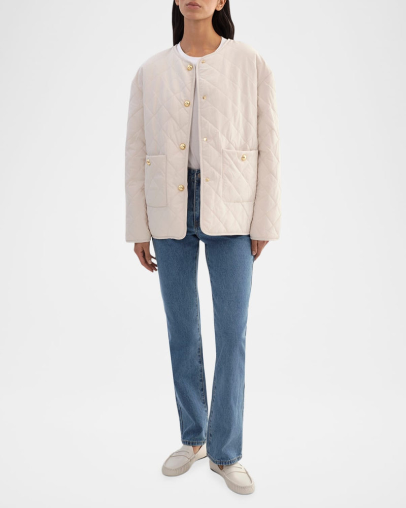 LAMARQUE Hera Quilted Collarless Jacket outlook