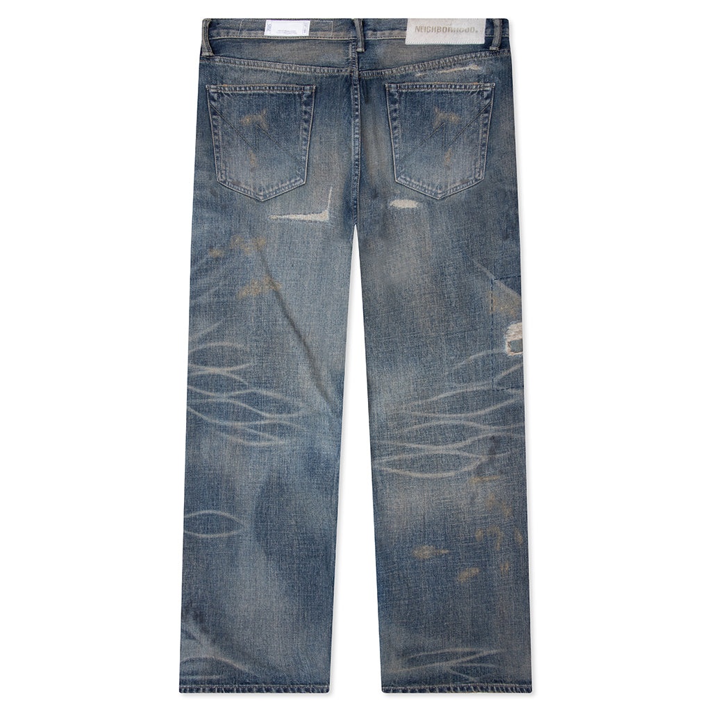 SAVAGE DENIM DP WIDE PANTS - INDIGO - 2