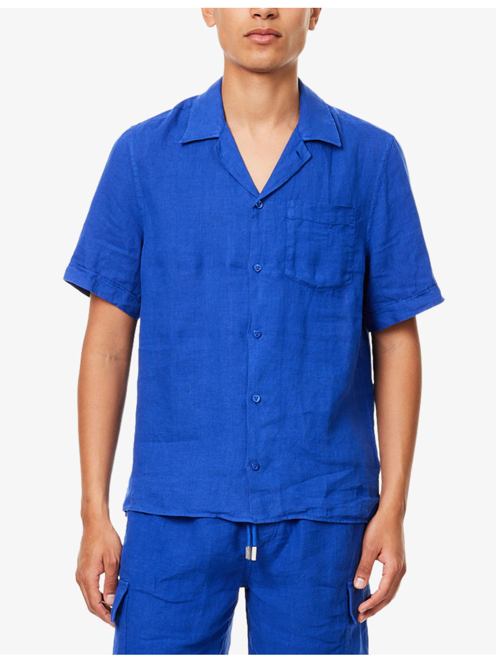 Charli brand-embroidered linen shirt - 3