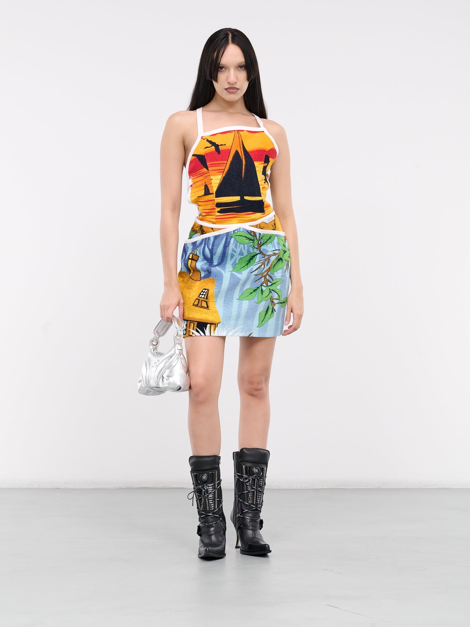 Jersey Jacquard Towels Bustier - 6