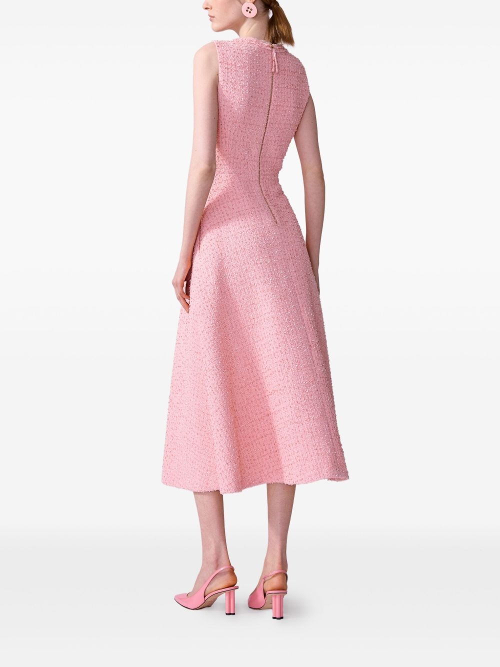 tweed midi dress - 3