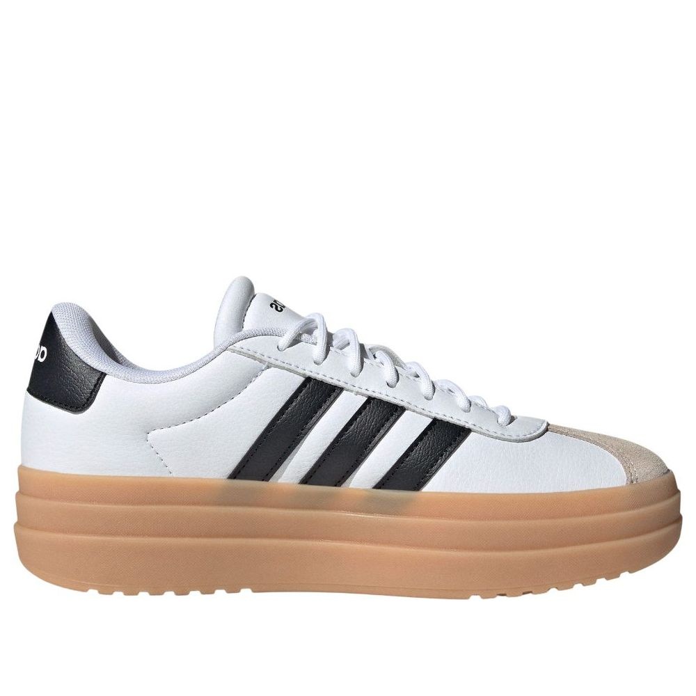 (WMNS) adidas VL Court Bold 'White Black Beige' IH3083 - 2