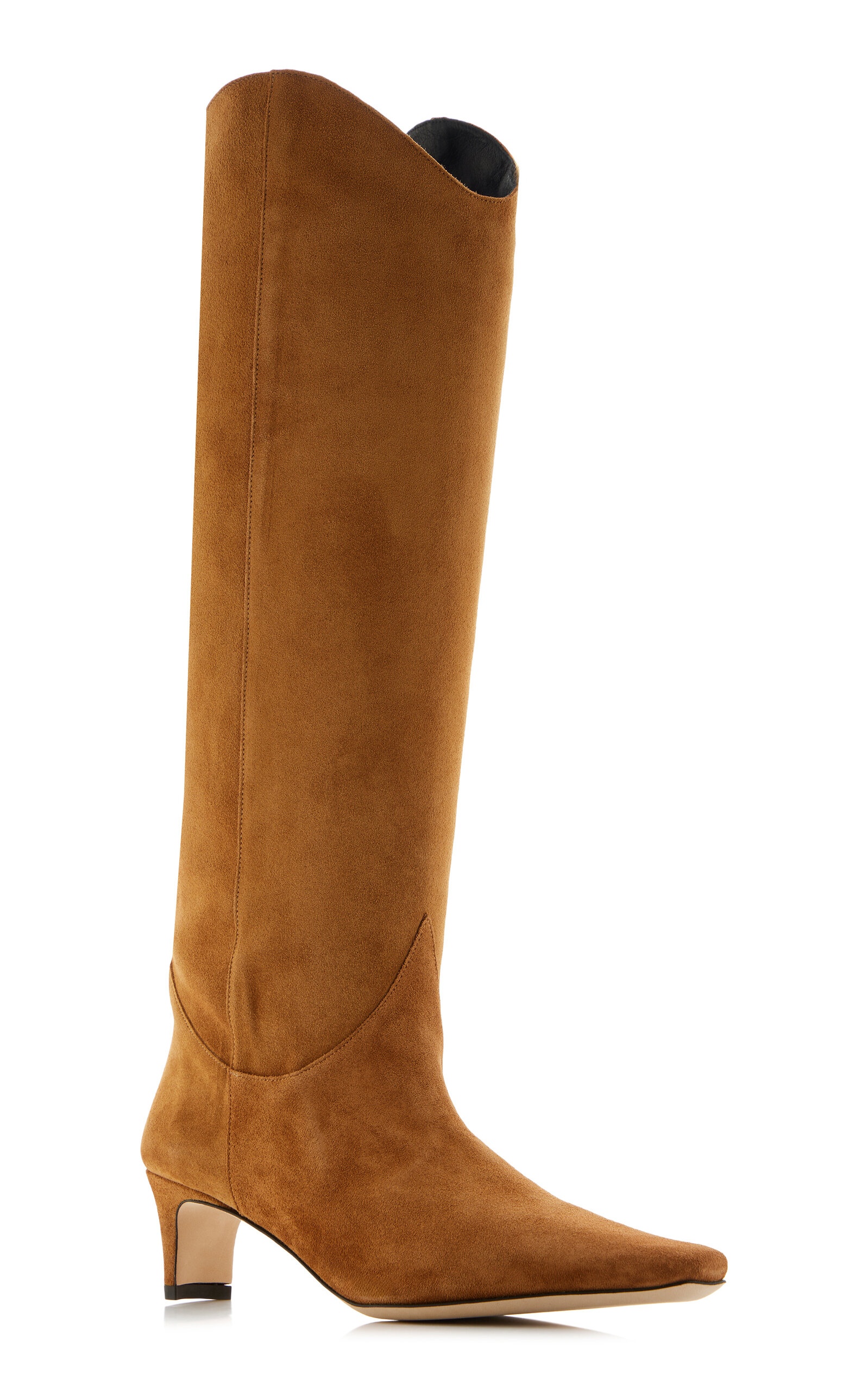 Wally Western Suede Knee Boots tan - 5