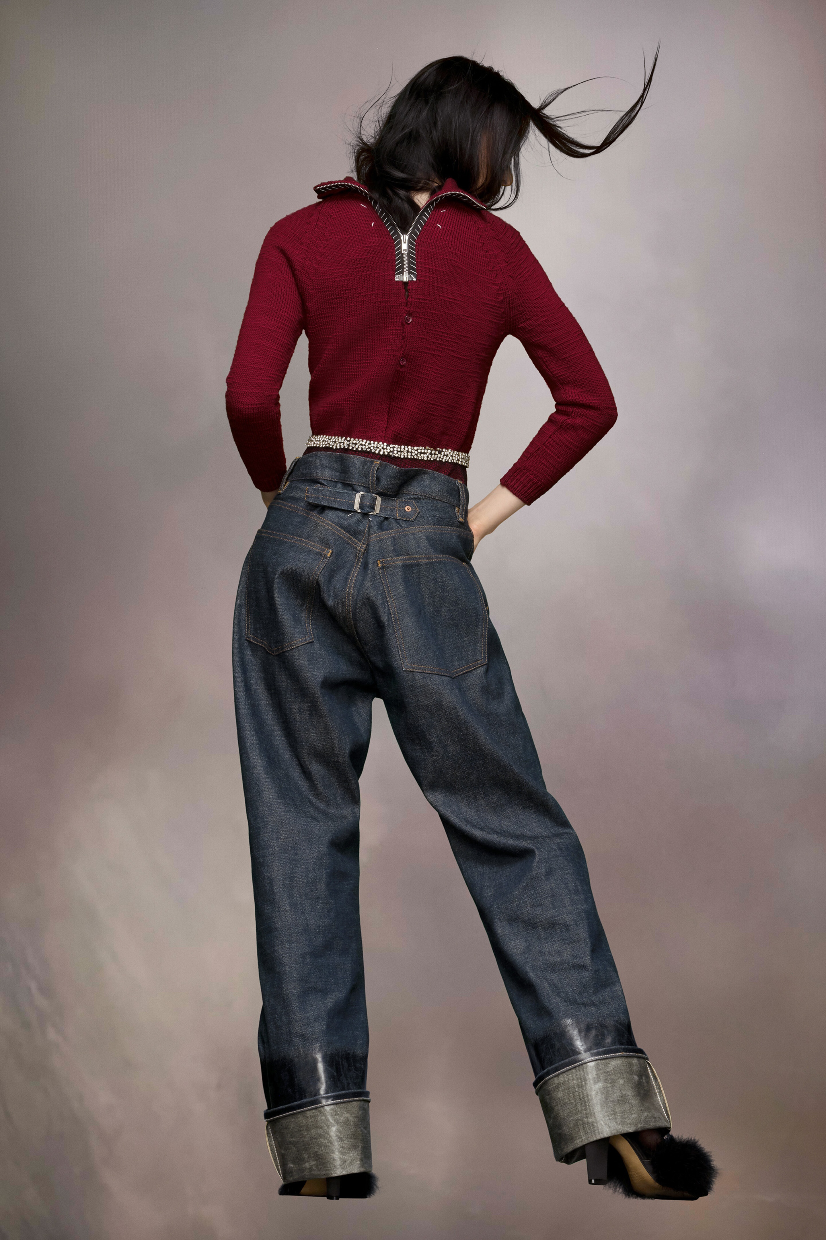 Knit high-neck sweater - 4