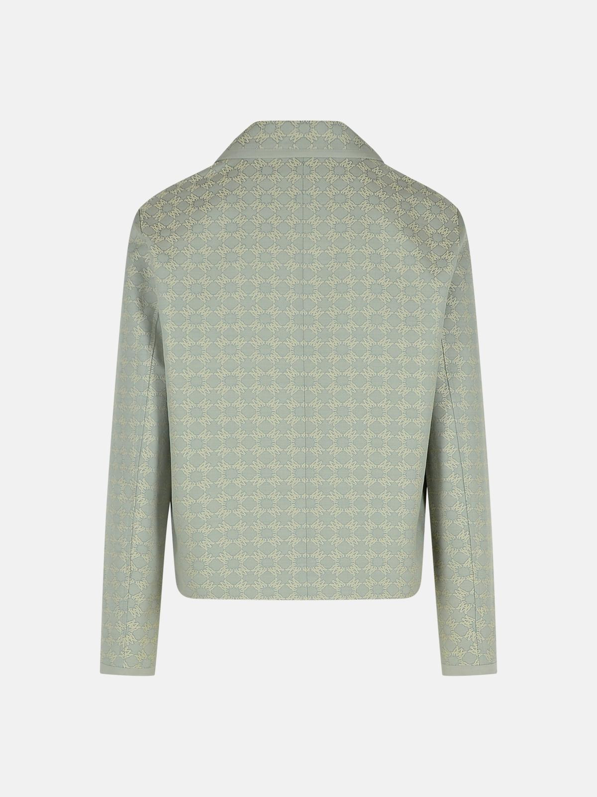 LIGHT BLUE COTTON BLEND JACKET - 3