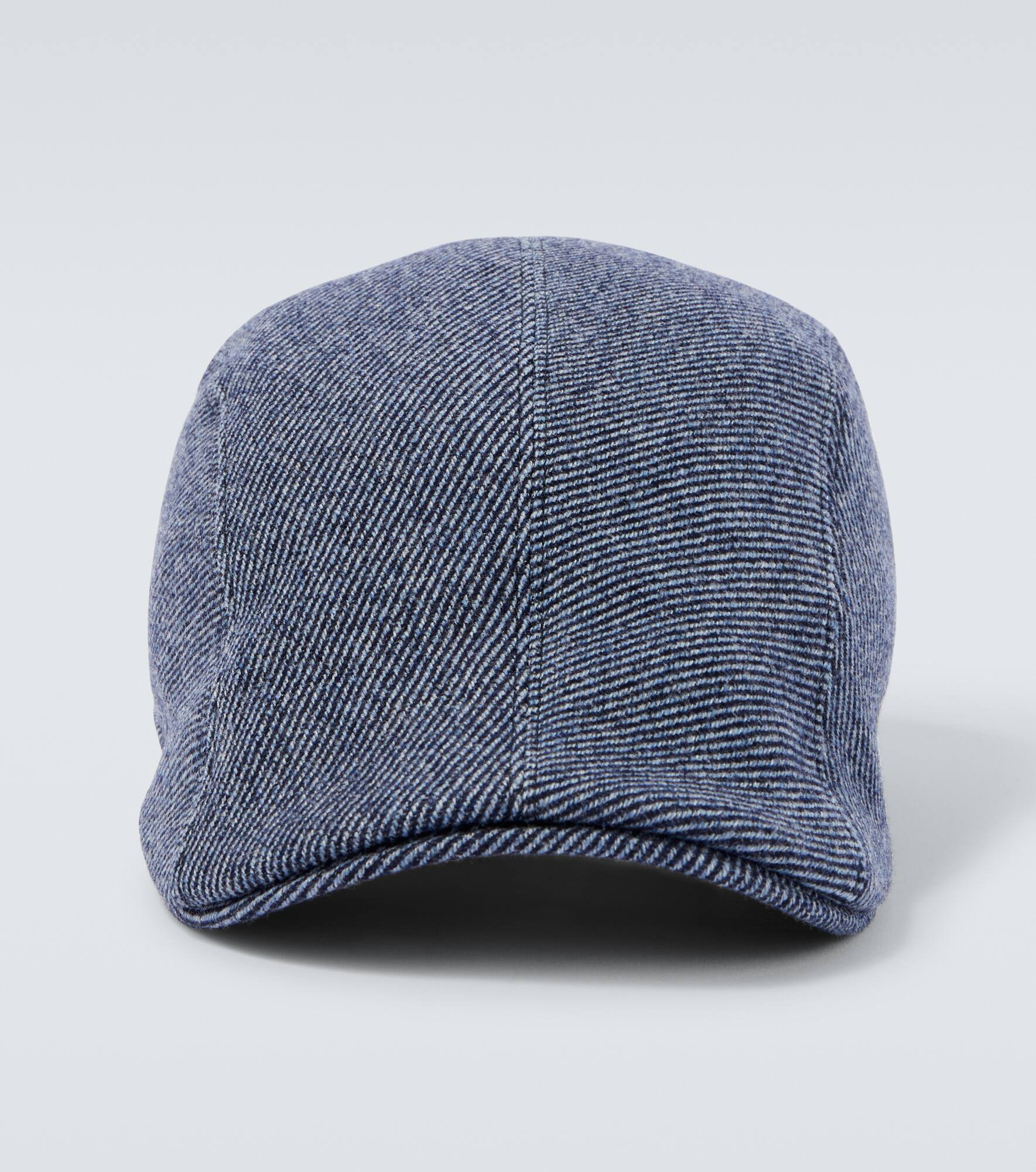 Striped wool, cashmere, and silk cap - 1
