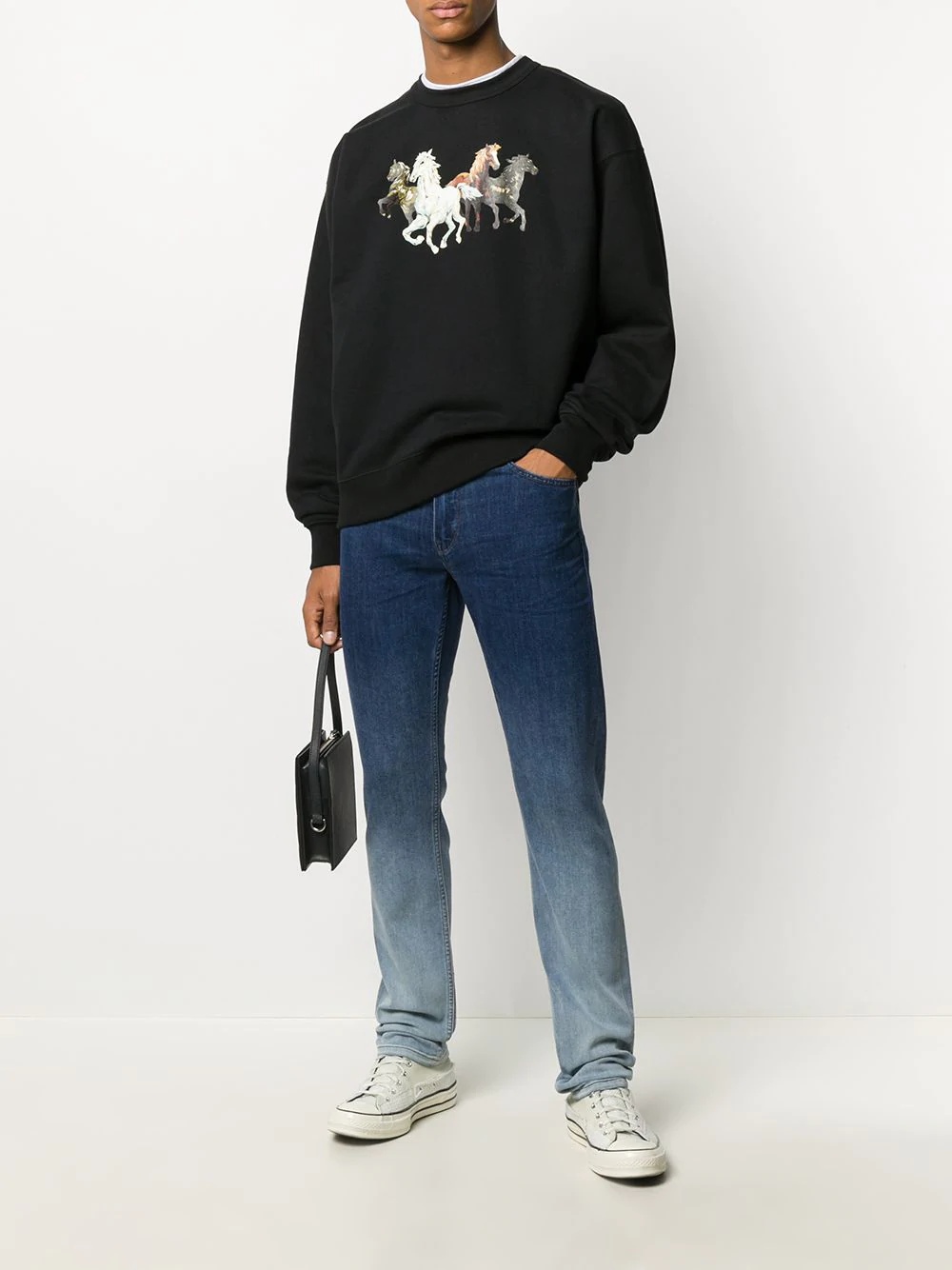 horse print sweatshirt - 2