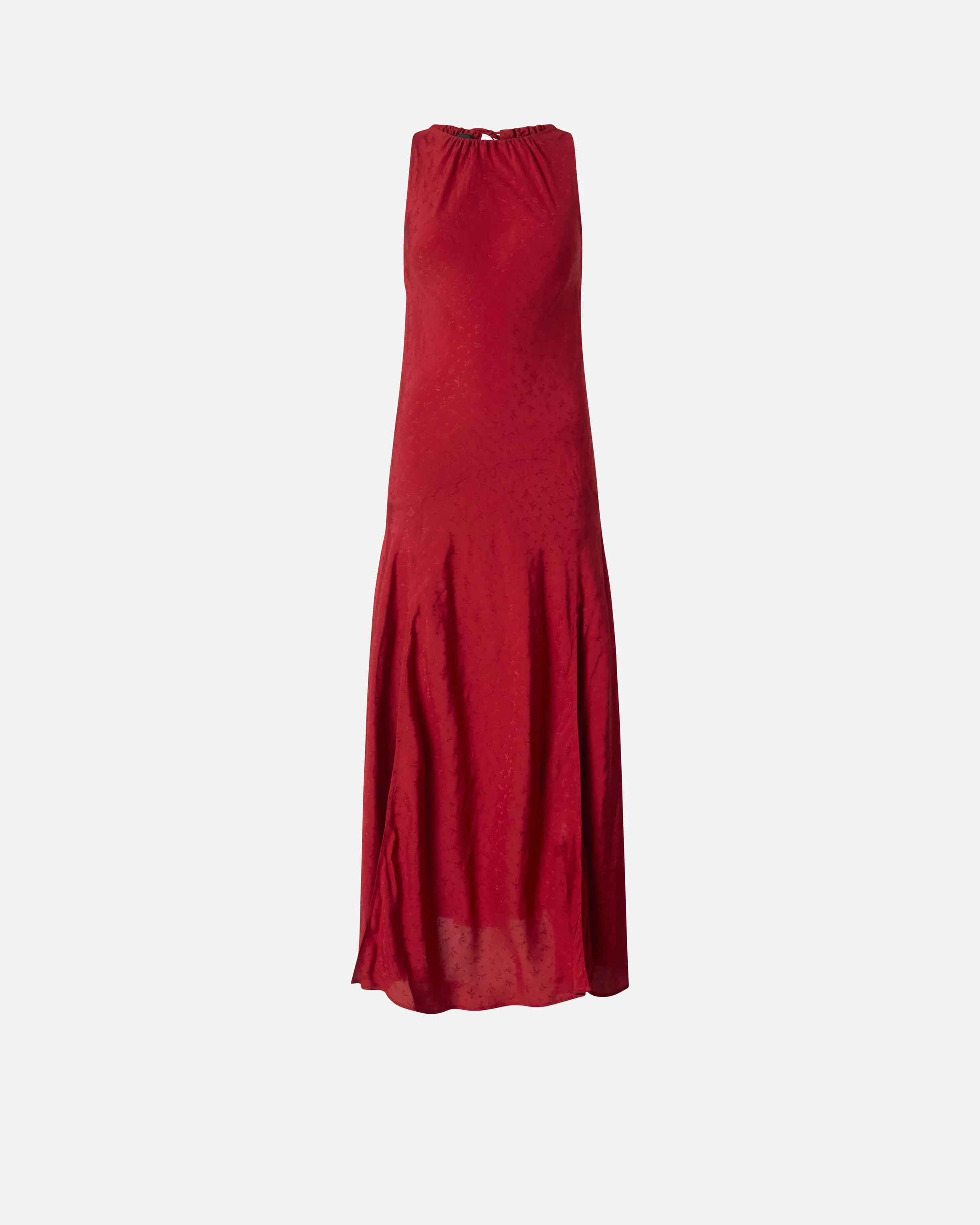 LONG VISCOSE JACQUARD DRESS - 1