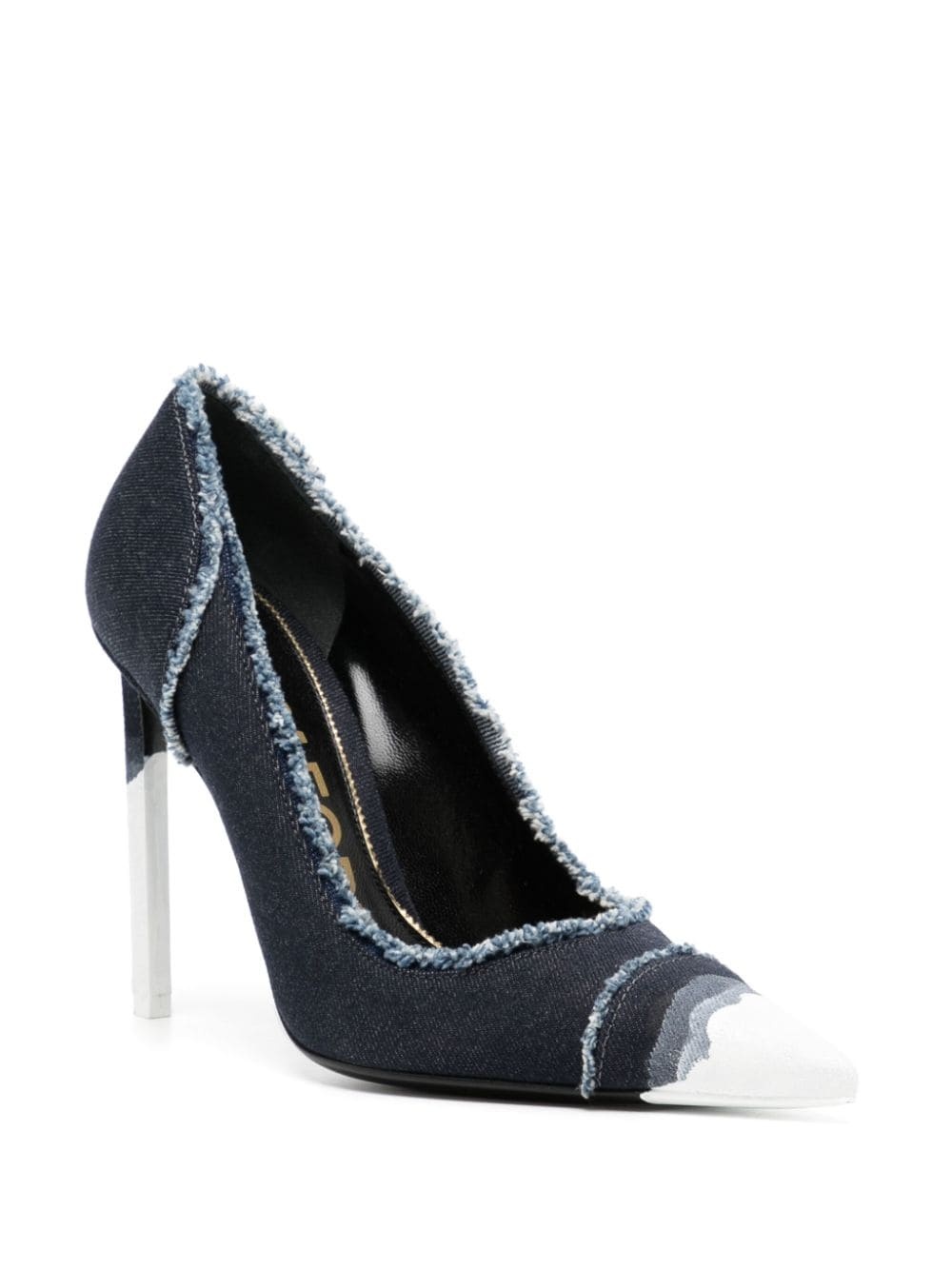 100mm denim pumps - 2