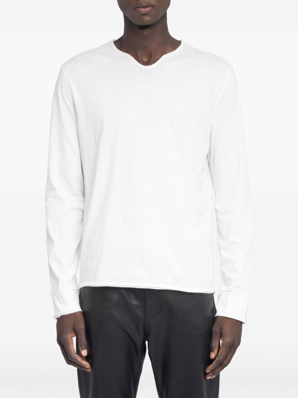 Henley long-sleeve T-shirt - 4