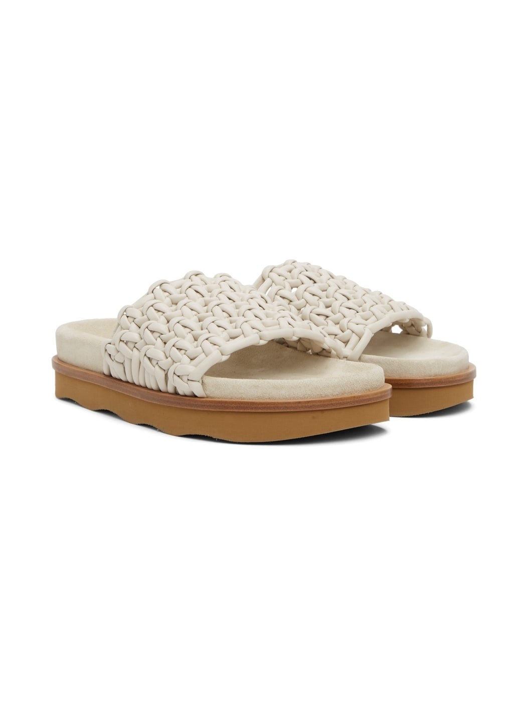 Off-White Wavy Flat Sandals - 4