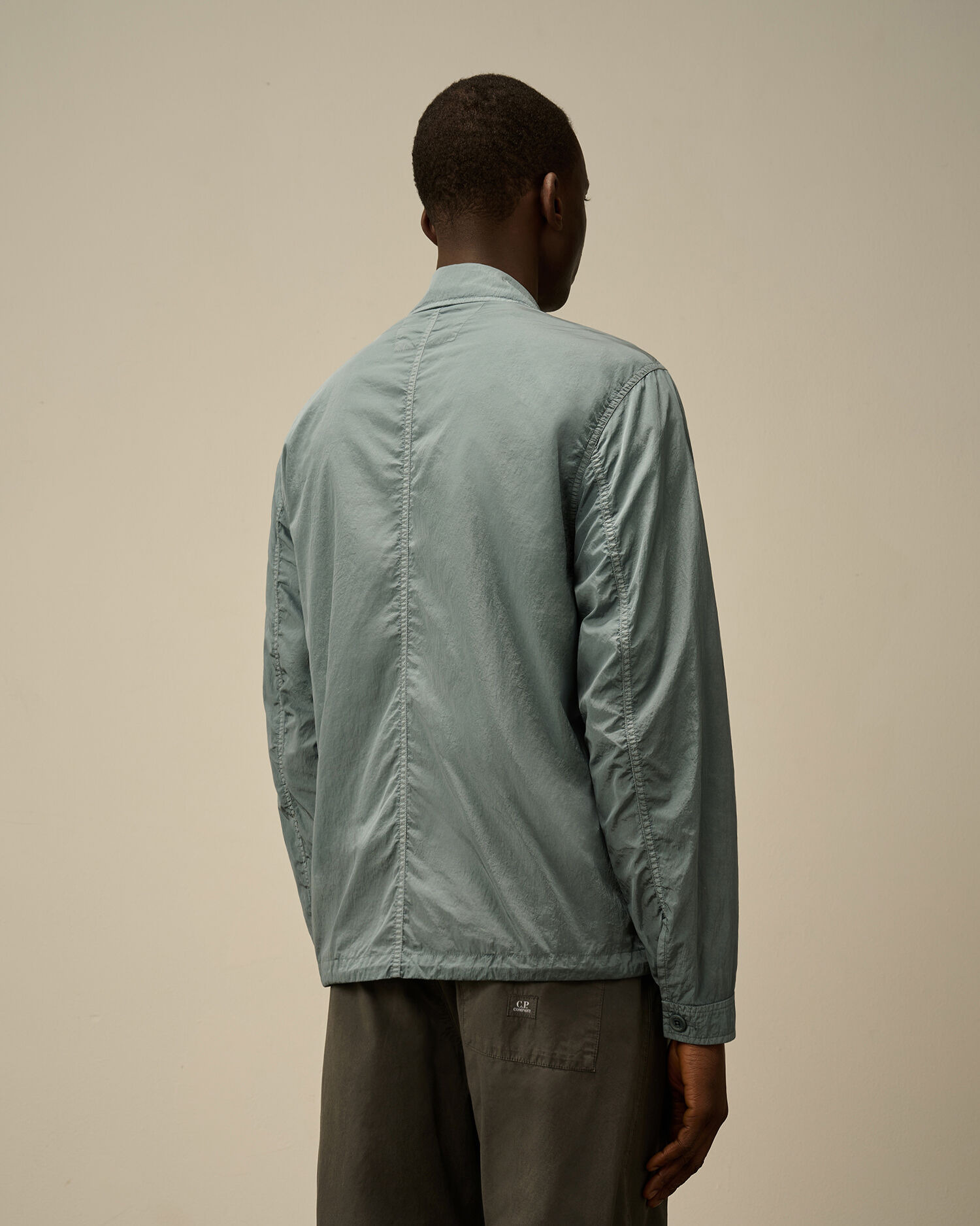 Chrome-R Chest Zip Pockets Overshirt - 4