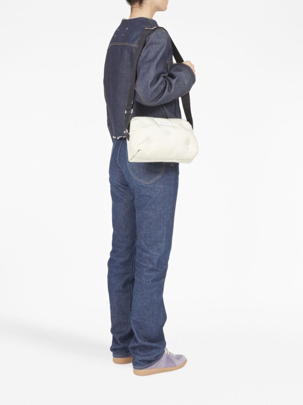 logo-patch padded shoulder bag - 3