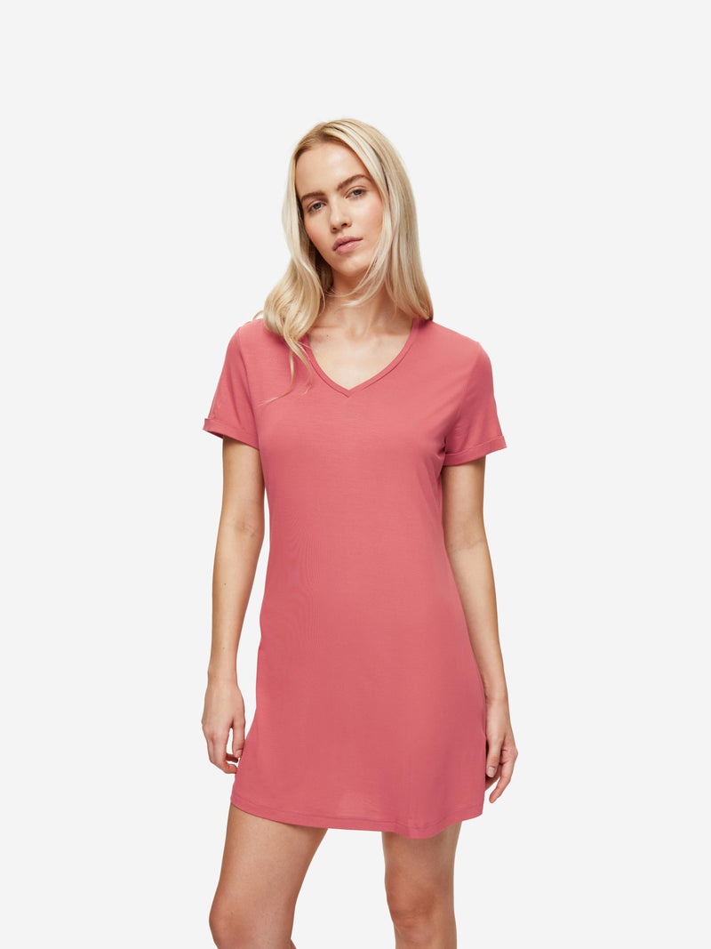 Women's V-Neck Sleep T-Shirt Lara Micro Modal Stretch Soft Cedar - 2