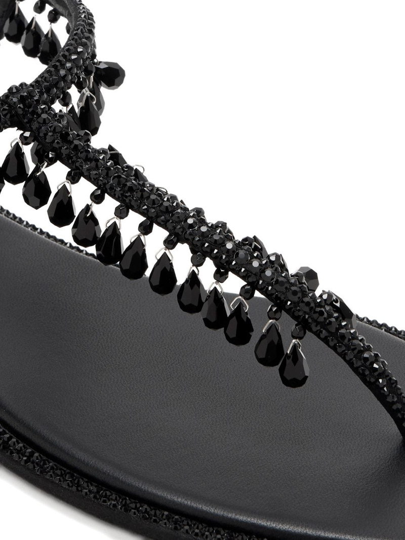 teardrop-beads embellished sandals 4
