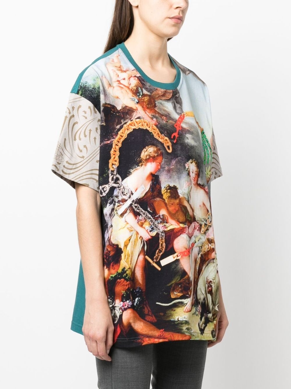 painting-print cotton T-shirt - 3