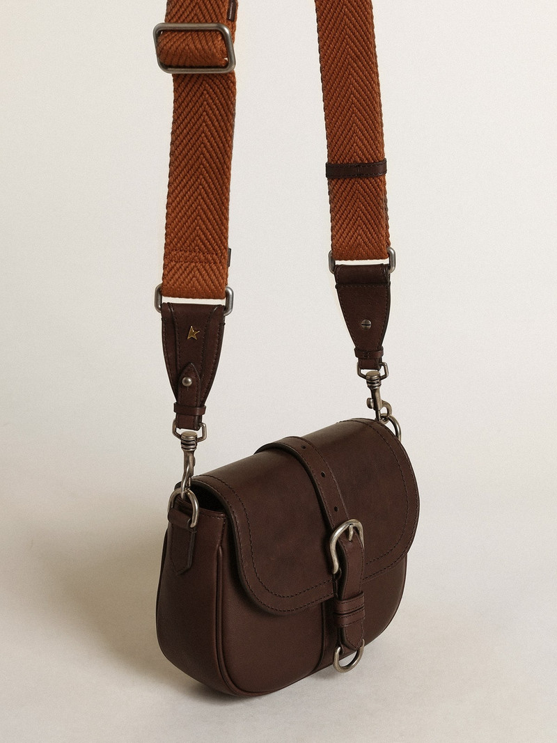 Golden Goose Women's Francis Bag small in dark brown leather outlook