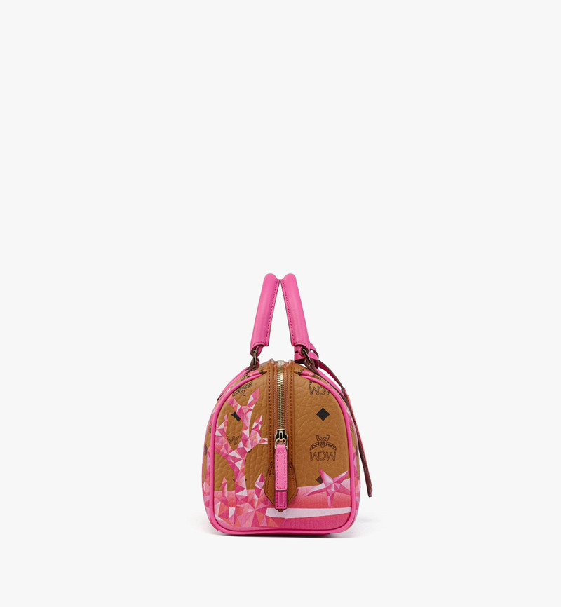 MCM Ella Boston Bag in Cubic Coral Visetos outlook