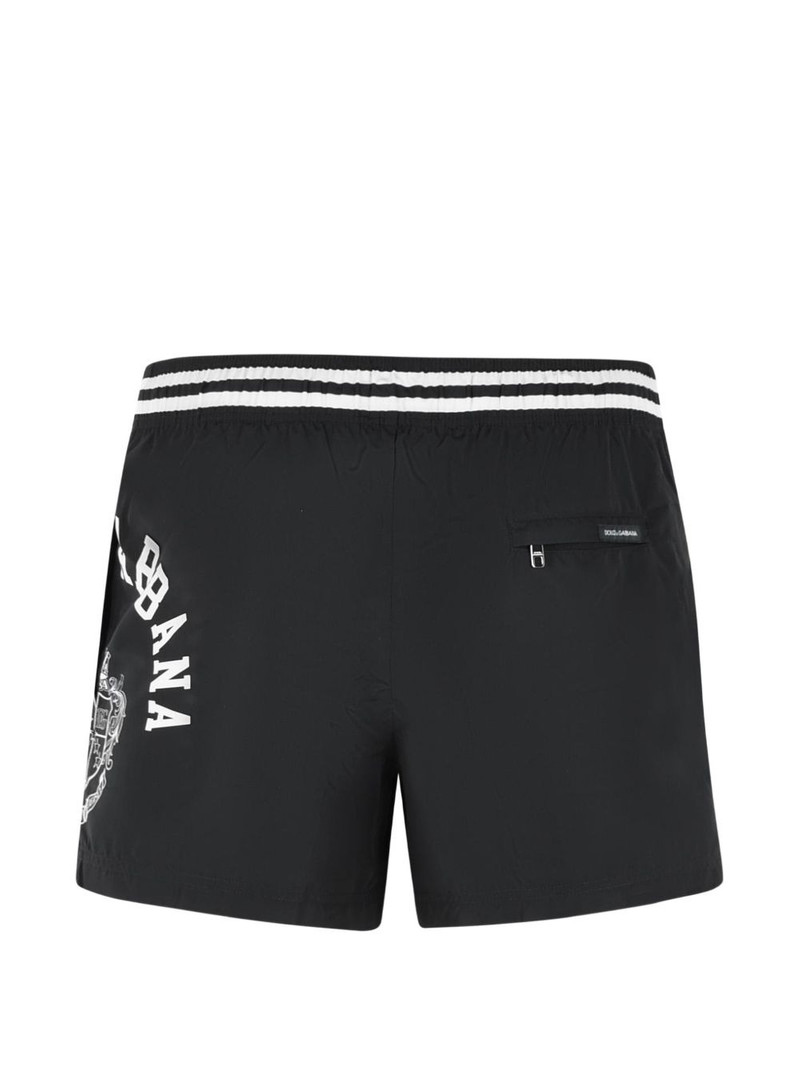 Dolce & Gabbana contrast logo print swimsuit outlook