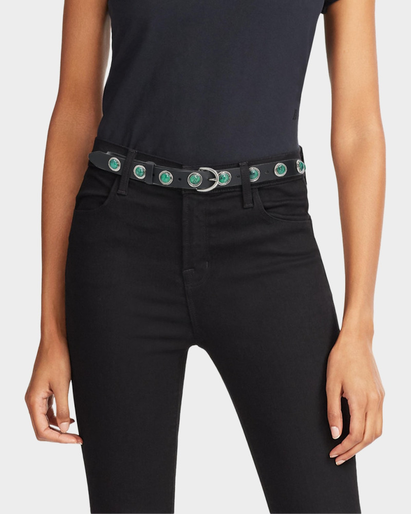 rag & bone Celia Stud Leather Belt outlook