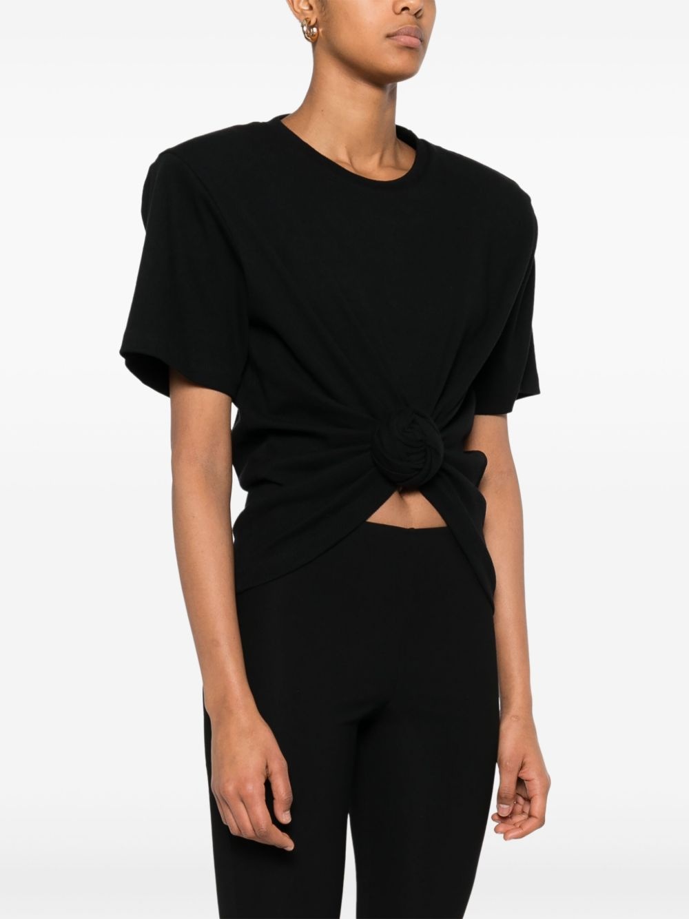 knot-detail T-shirt - 3