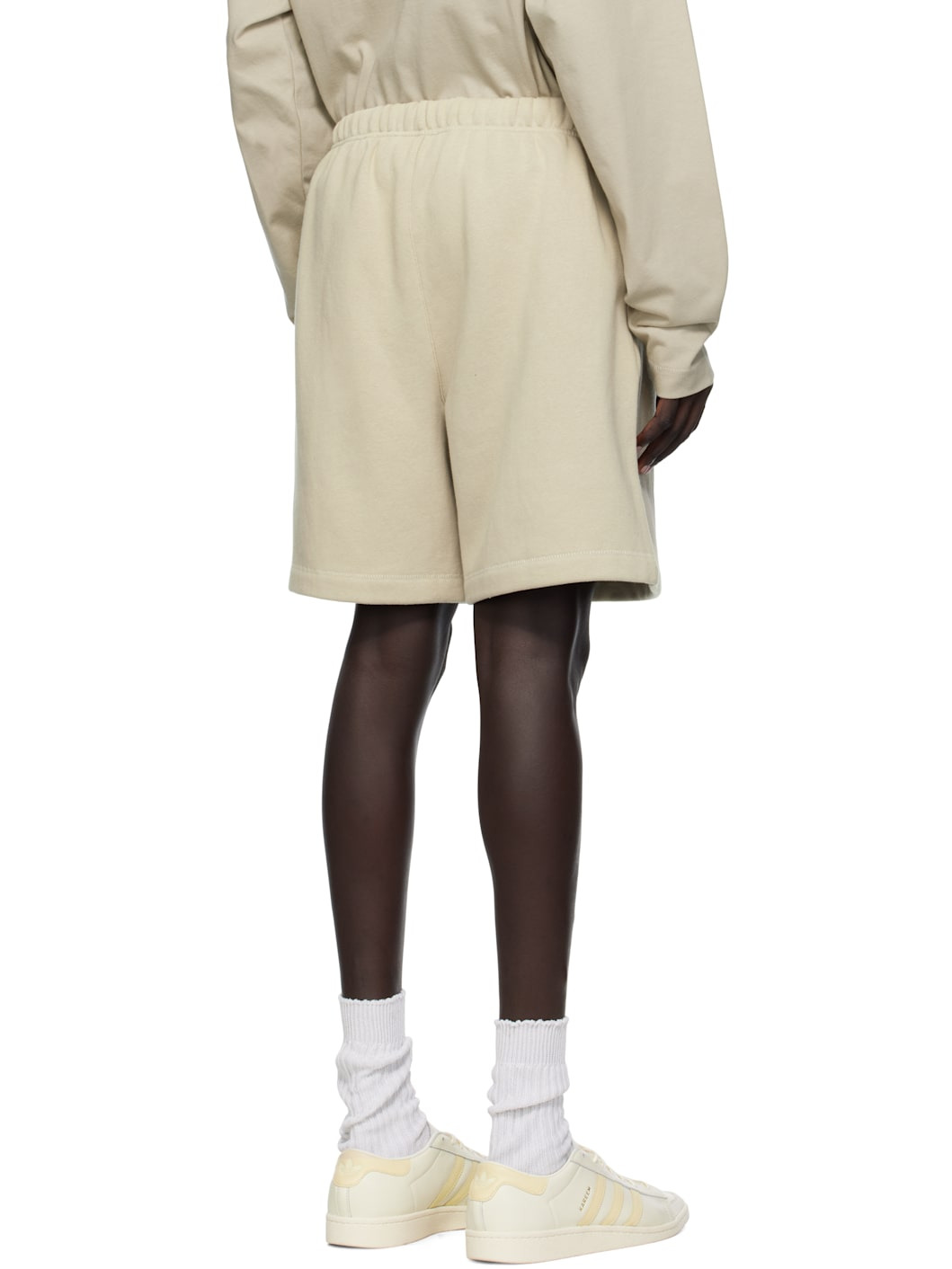 Taupe Soccer Fleece Shorts - 3