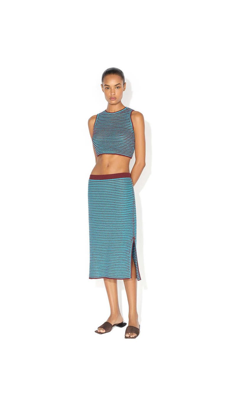 Alaïa CROCHET KNIT SKIRT outlook