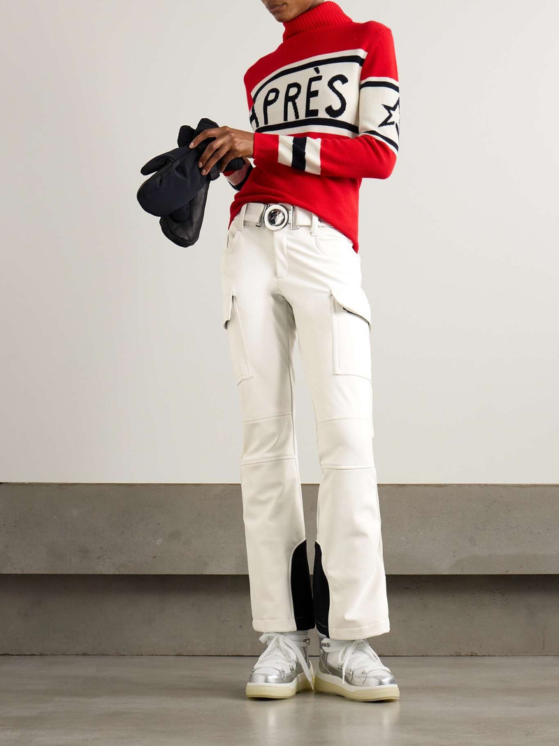 PERFECT MOMENT Belted flared ski pants White outlook