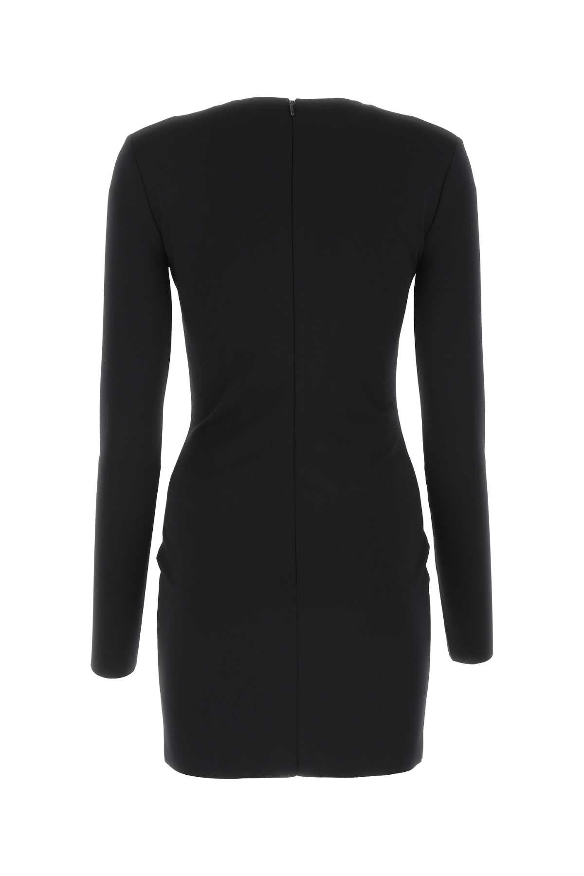 Miu Miu Women Black Stretch Nylon Mini Dress - 2