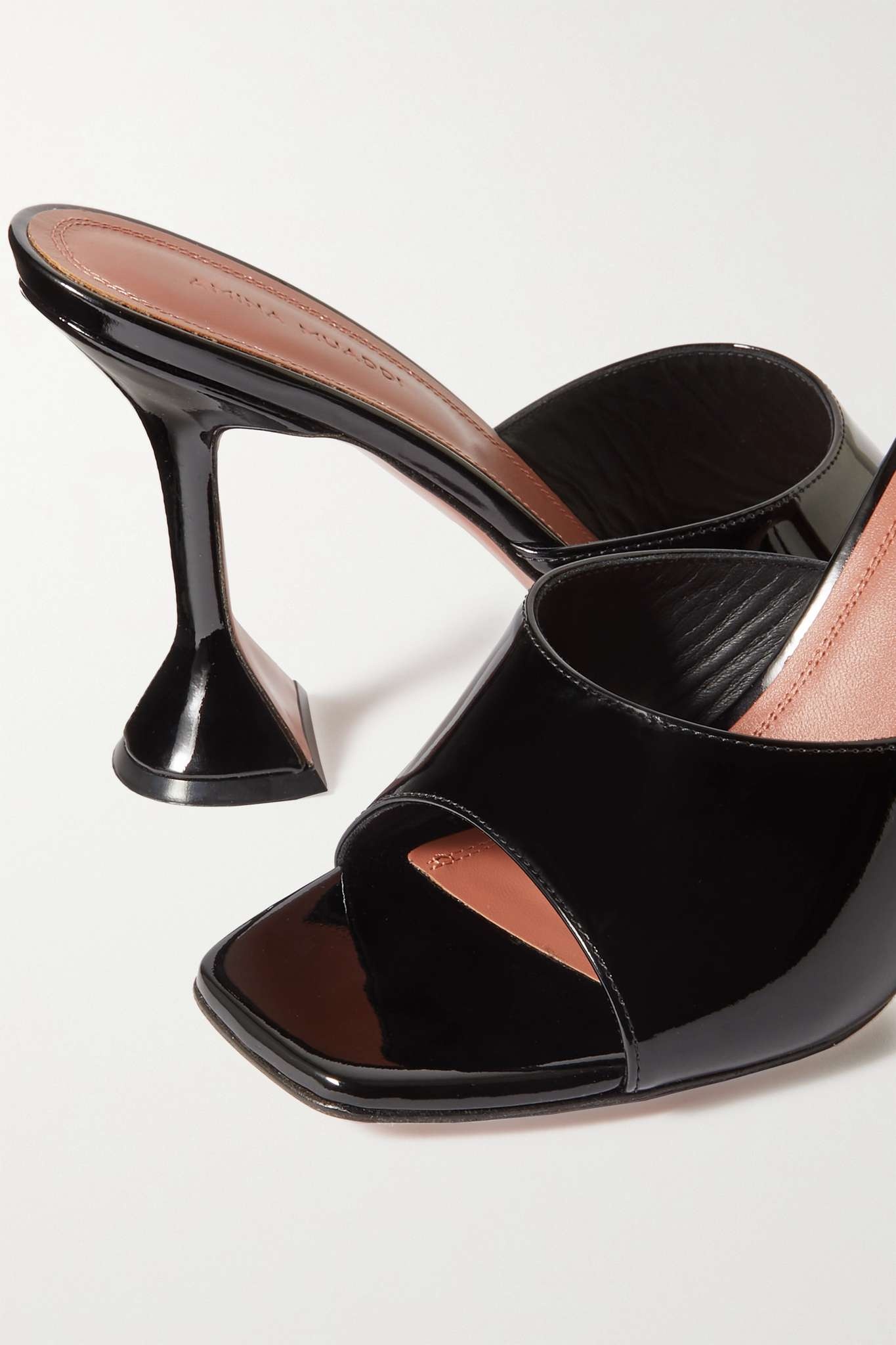 Lupita patent-leather mules - 4